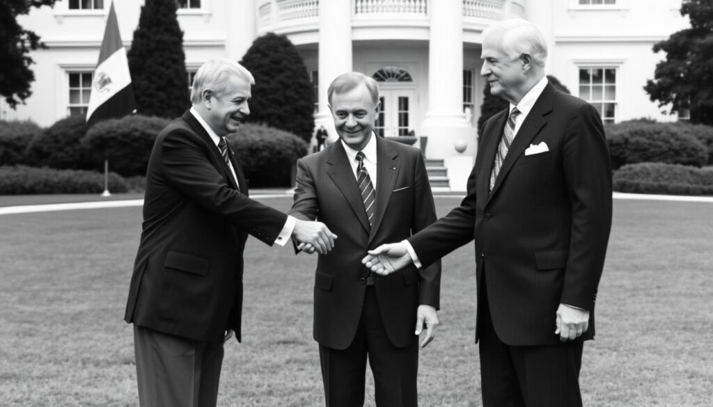Penandatanganan Perjanjian Perdamaian Camp David antara Mesir dan Israel dengan mediasi AS pada 1978