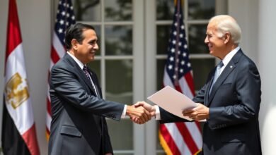 Pertemuan Presiden Mesir Abdel Fattah El-Sisi dengan Presiden AS Joe Biden di Gedung Putih