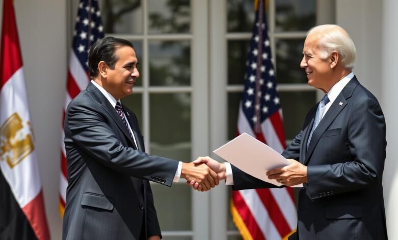 Pertemuan Presiden Mesir Abdel Fattah El-Sisi dengan Presiden AS Joe Biden di Gedung Putih