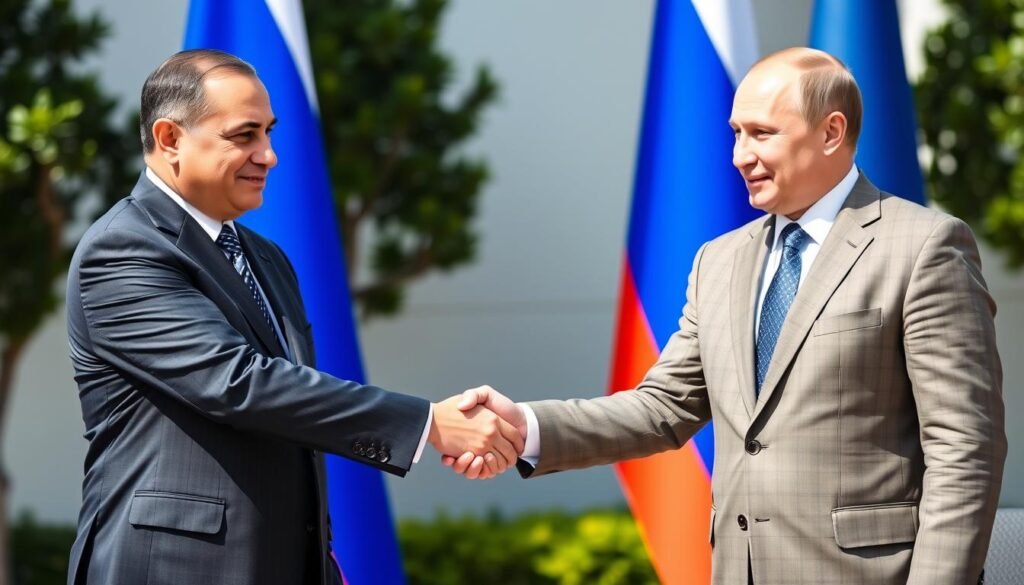 Pertemuan antara Presiden Mesir El-Sisi dengan Presiden Rusia Vladimir Putin