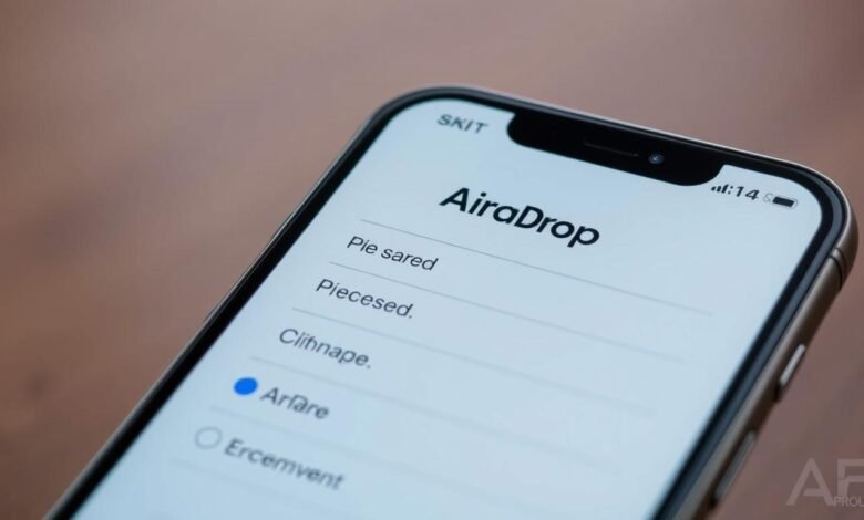 Setting AirDrop